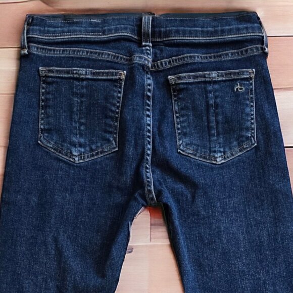 RAG & BONE ( 26 ) Ankle Bow Straight Leg Denim Skinny Jeans - Picture 5 of 8